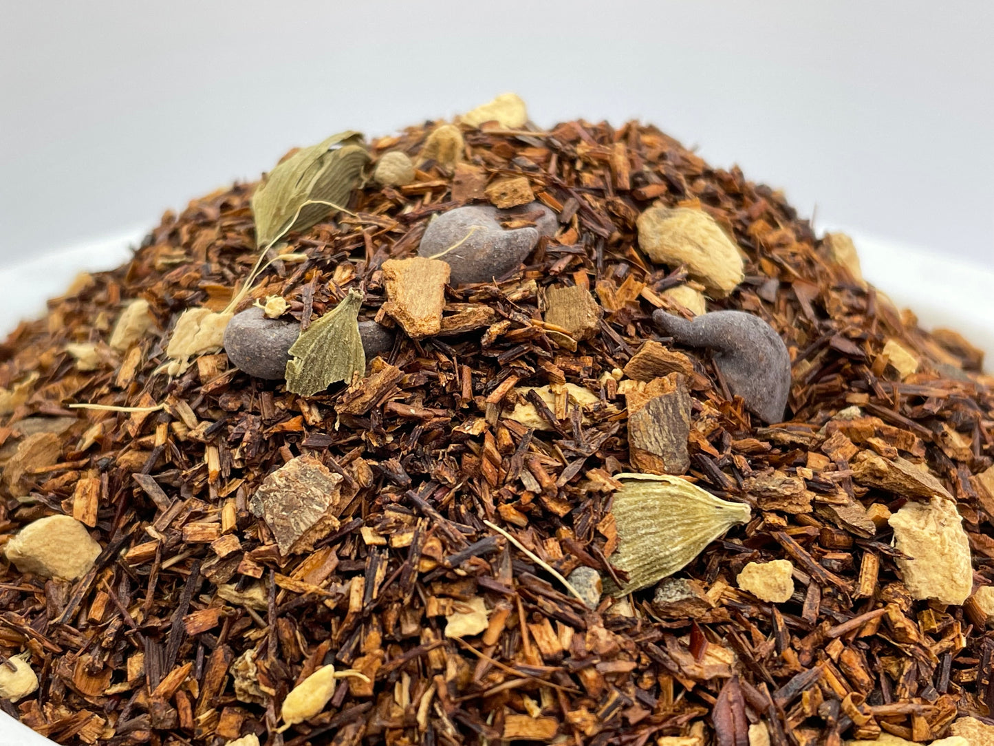 Witchy Pooh's Chocolate Chip Chai Loose Leaf Rooibos Herbal Tea with Real Chocolate Chips!