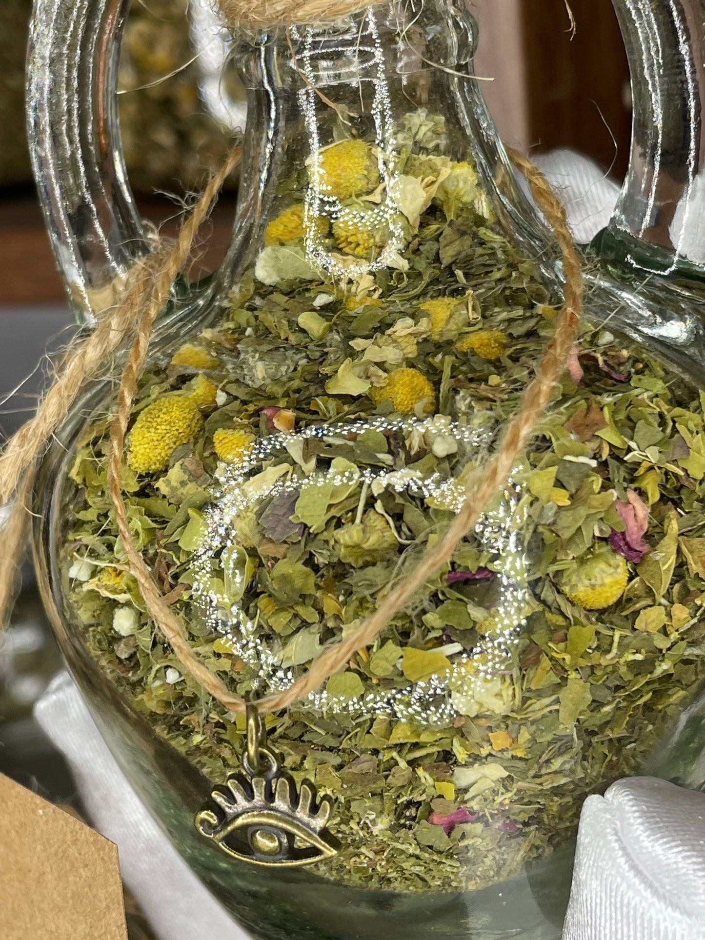 Witchy Pooh's Lucid Dreaming Herbal Loose Leaf Tea in Hanging Jars