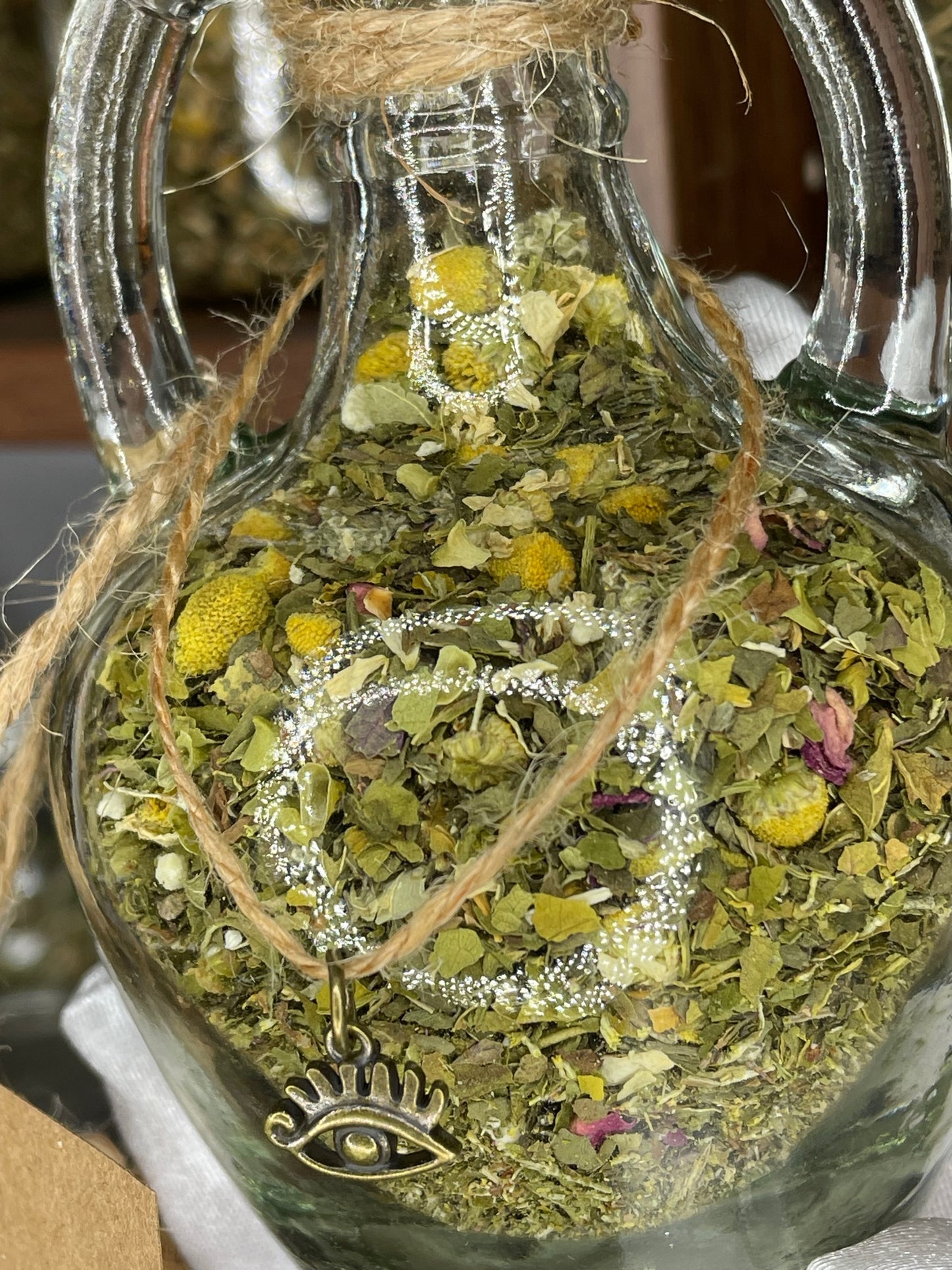 Witchy Pooh's Lucid Dreaming Herbal Loose Leaf Tea in Hanging Jars