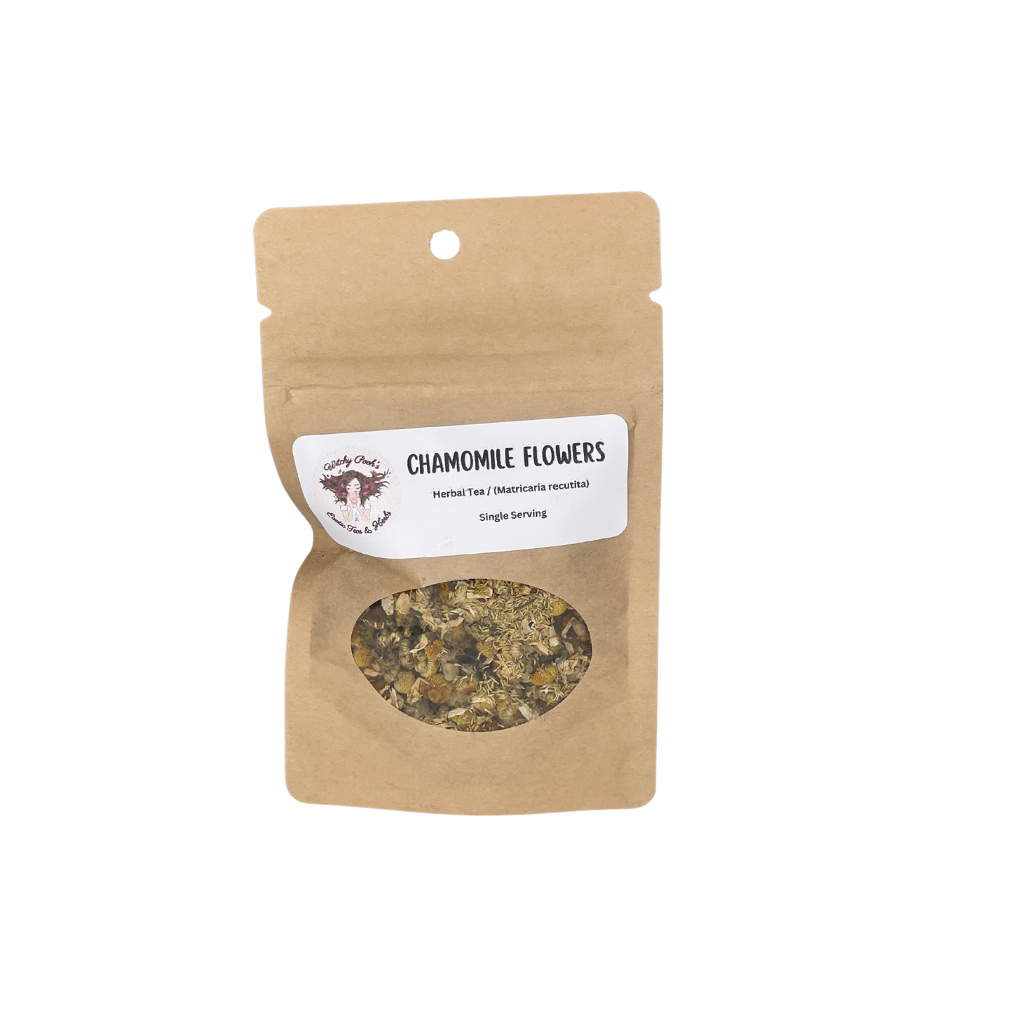 Witchy Pooh's Chamomile Flowers Loose Leaf Herbal Tea, Caffeine Free