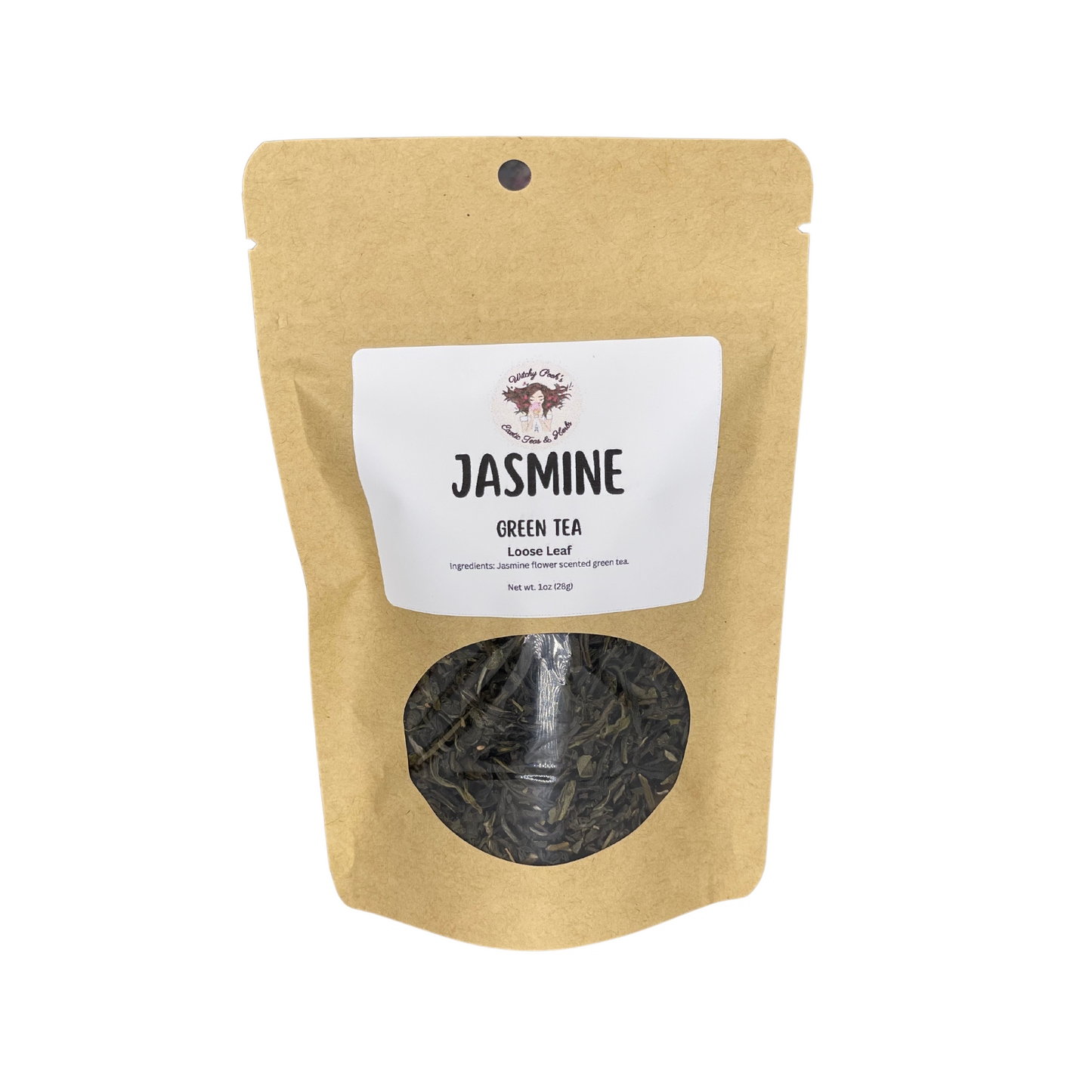 Witchy Pooh's Jasmine Scented Loose Leaf Sencha Green Tea