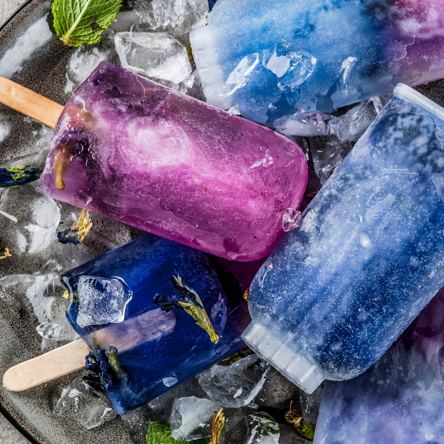 Witchy Pooh's Butterfly Pea Flower Loose Leaf Herbal Blue Colored Tea, Add Lime to Turn Purple!