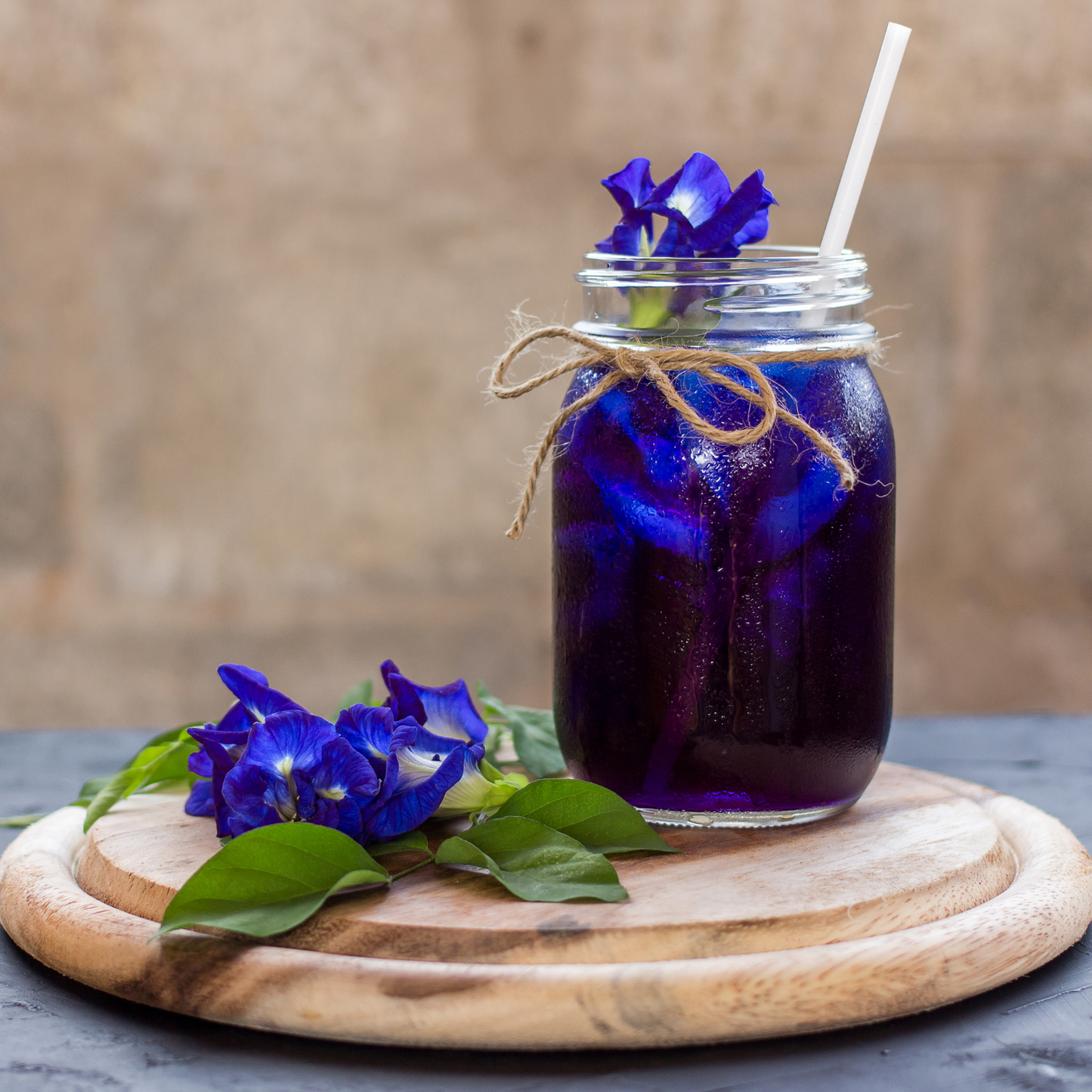 Witchy Pooh's Butterfly Pea Flower Loose Leaf Herbal Blue Colored Tea, Add Lime to Turn Purple!