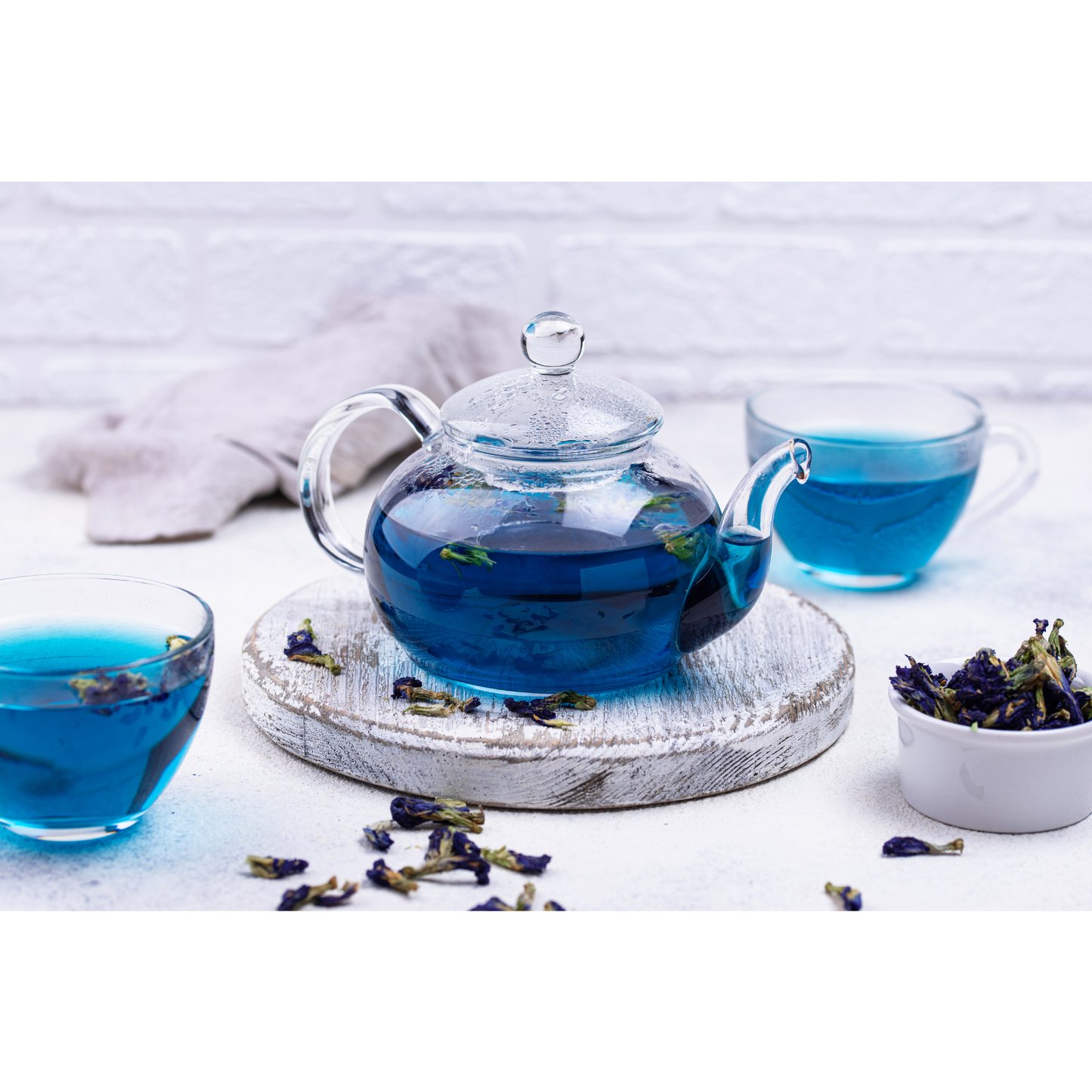 Witchy Pooh's Butterfly Pea Flower Loose Leaf Herbal Blue Colored Tea, Add Lime to Turn Purple!