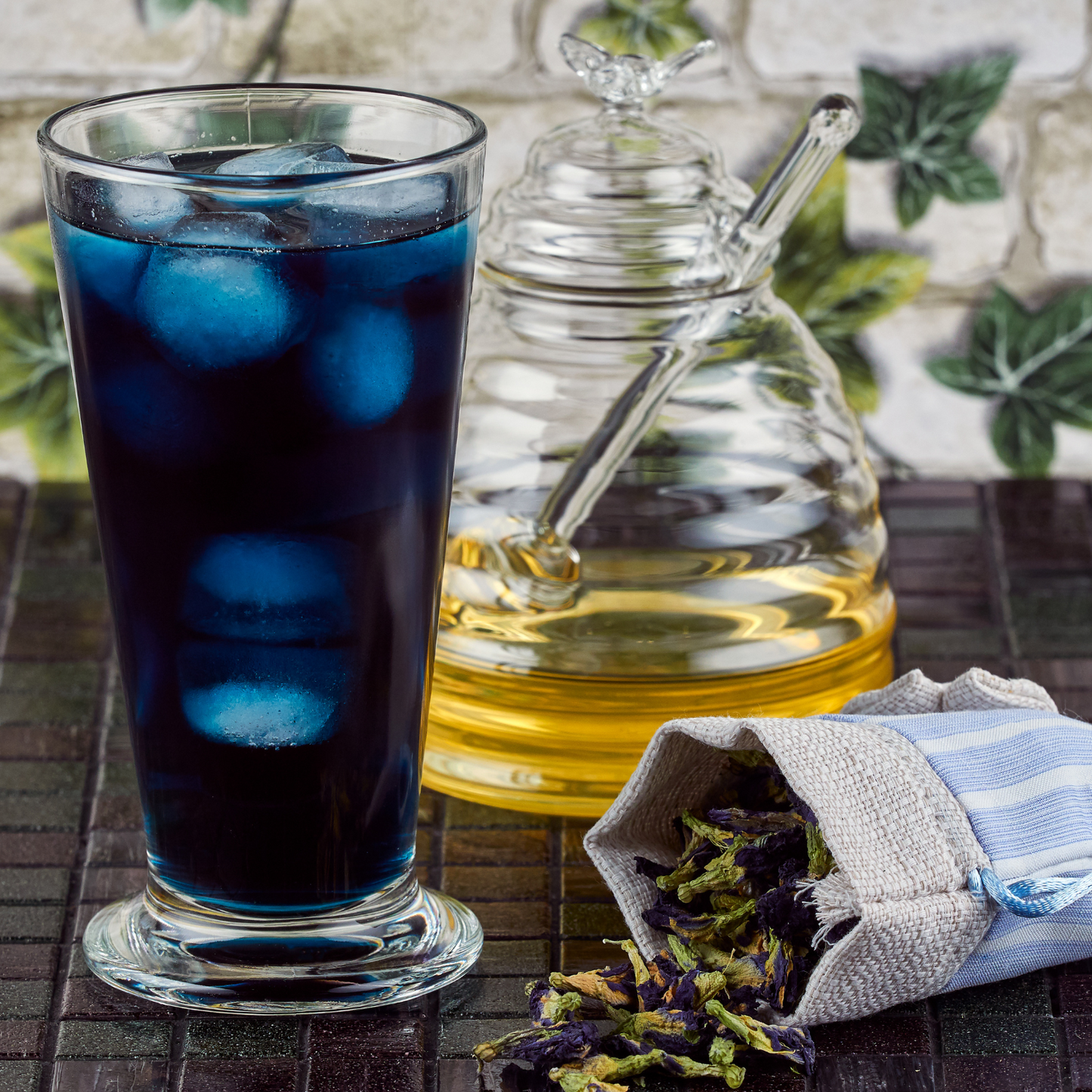 Witchy Pooh's Butterfly Pea Flower Loose Leaf Herbal Blue Colored Tea, Add Lime to Turn Purple!