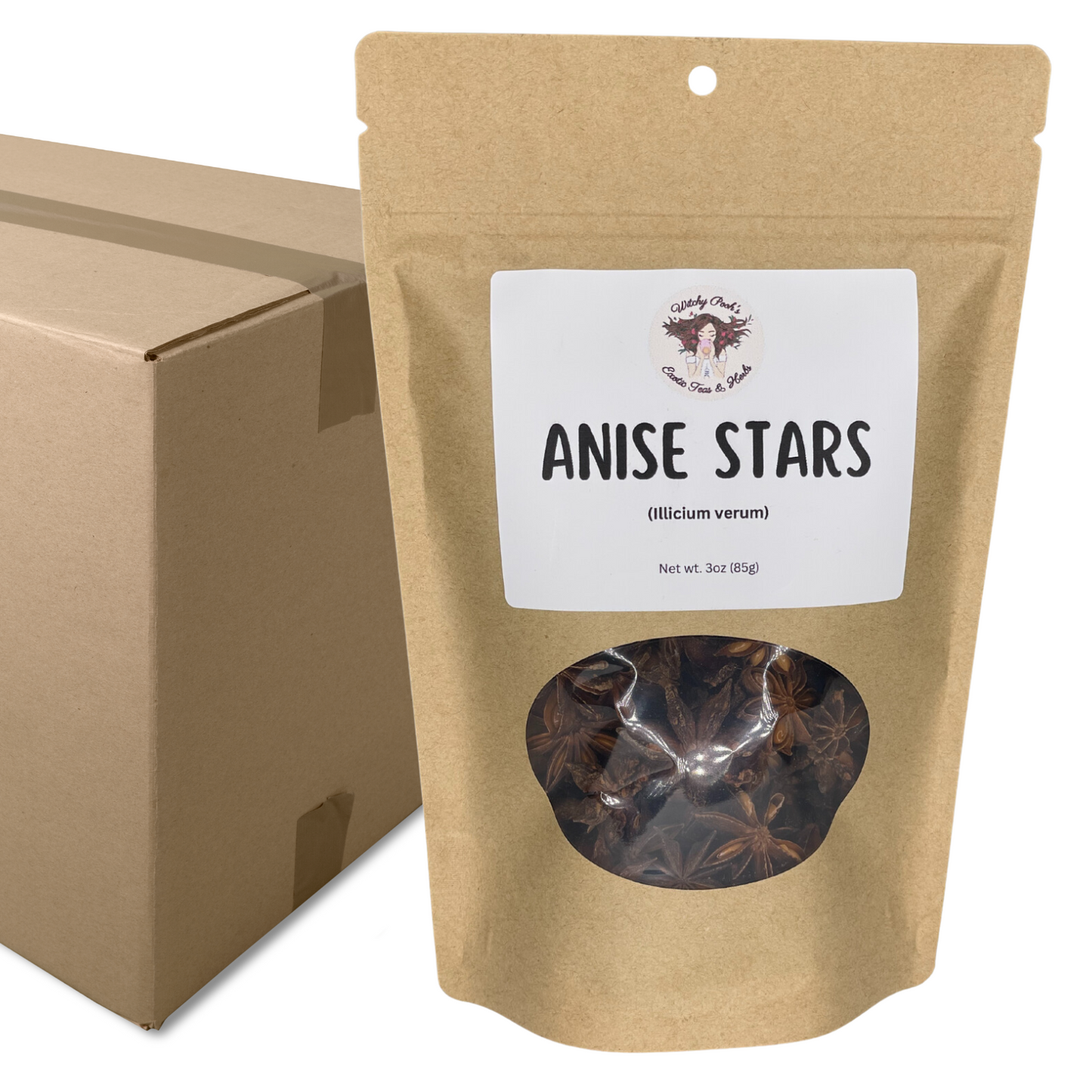 Witchy Pooh's Anise Stars Whole High Quality Strong Smell for Simmer Pots, Cooking and Ritual