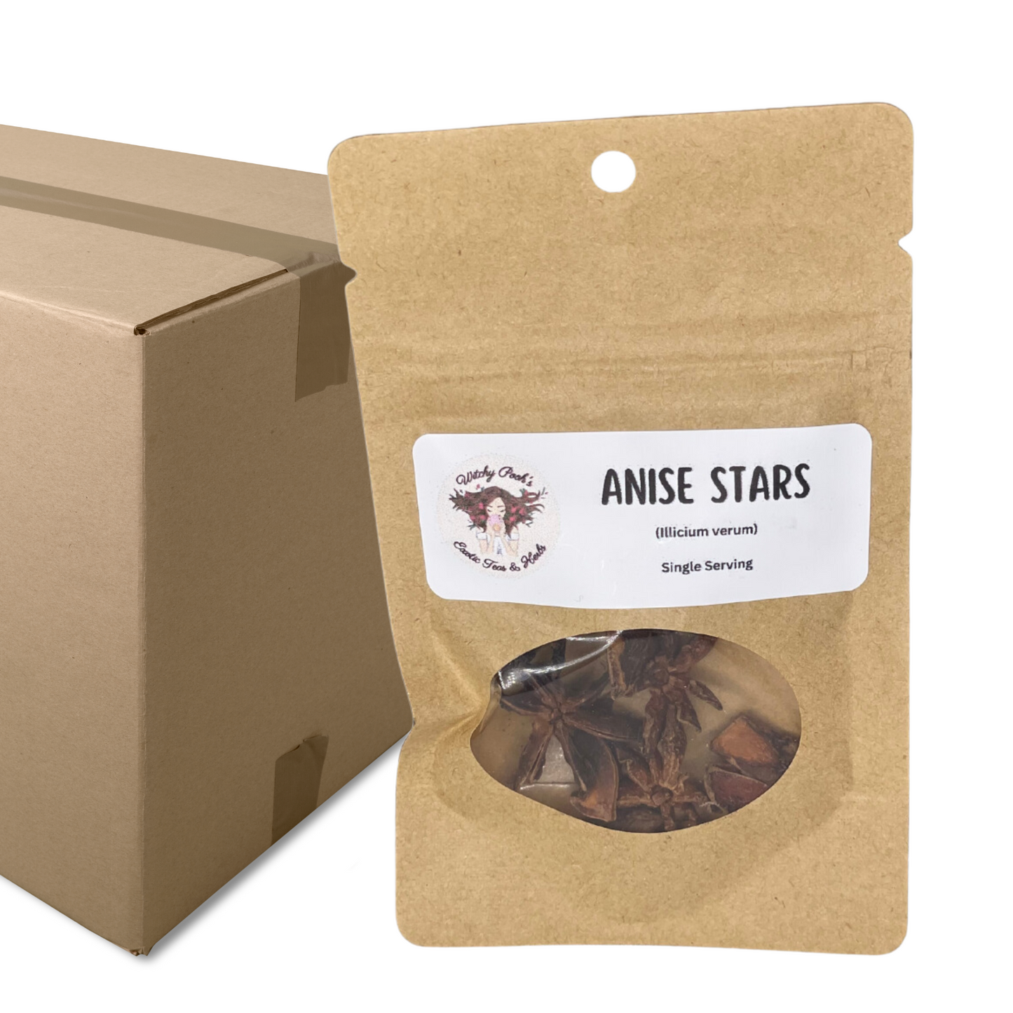 Witchy Pooh's Anise Stars Whole High Quality Strong Smell for Simmer Pots, Cooking and Ritual