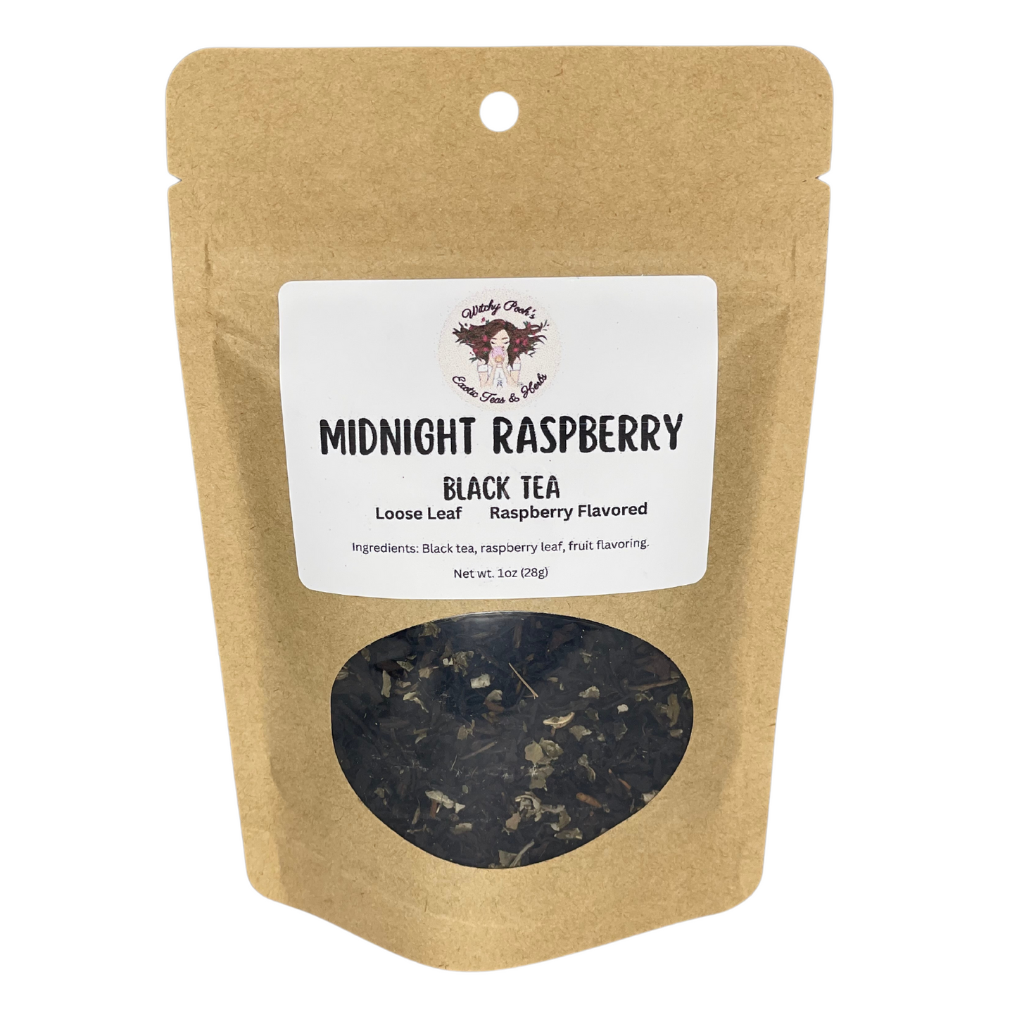 Witchy Pooh's Midnight Raspberry Loose Leaf Raspberry Flavored Black Tea