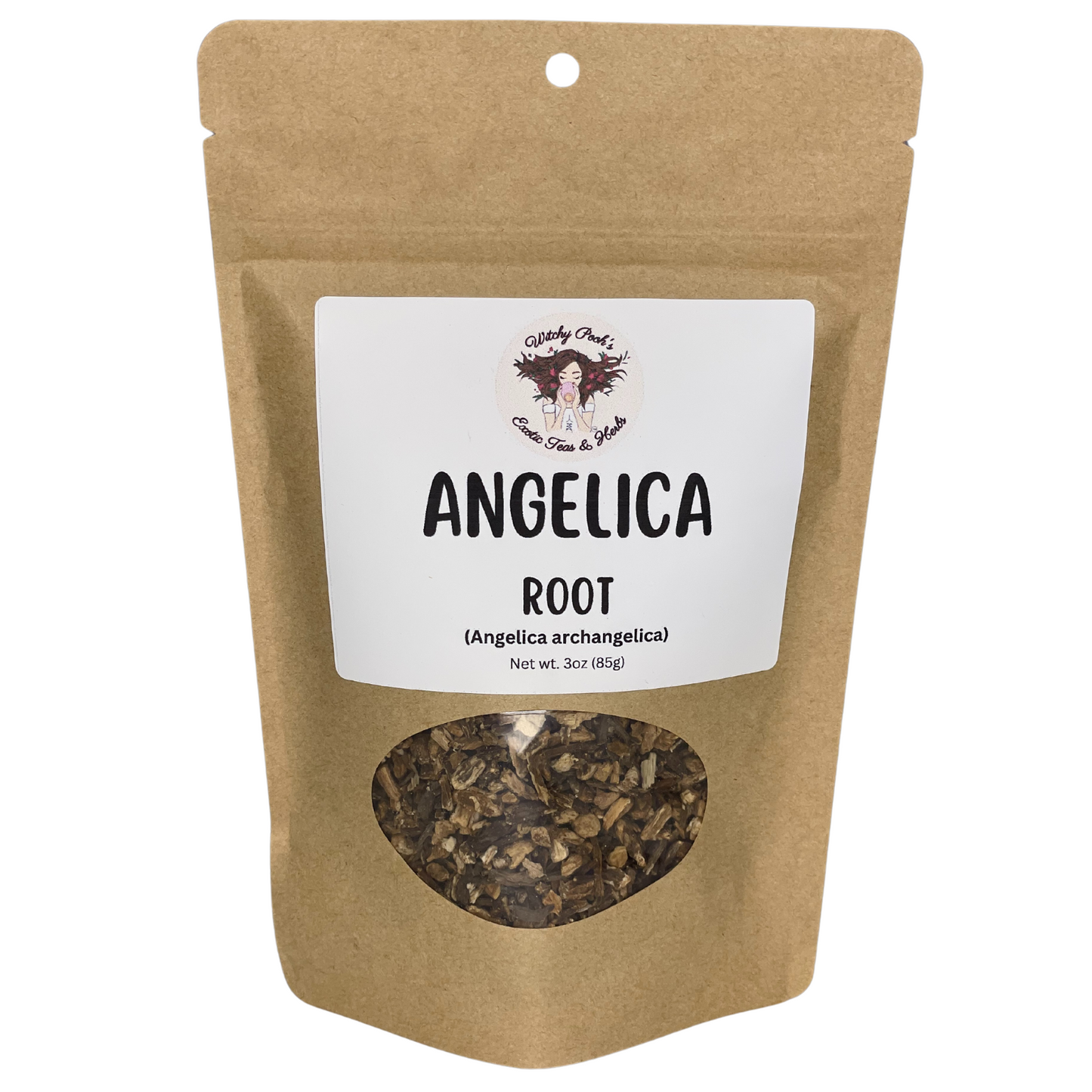 Witchy Pooh's Angelica Root to Invigorate Your Spirit and Shield Against Psychic Attacks