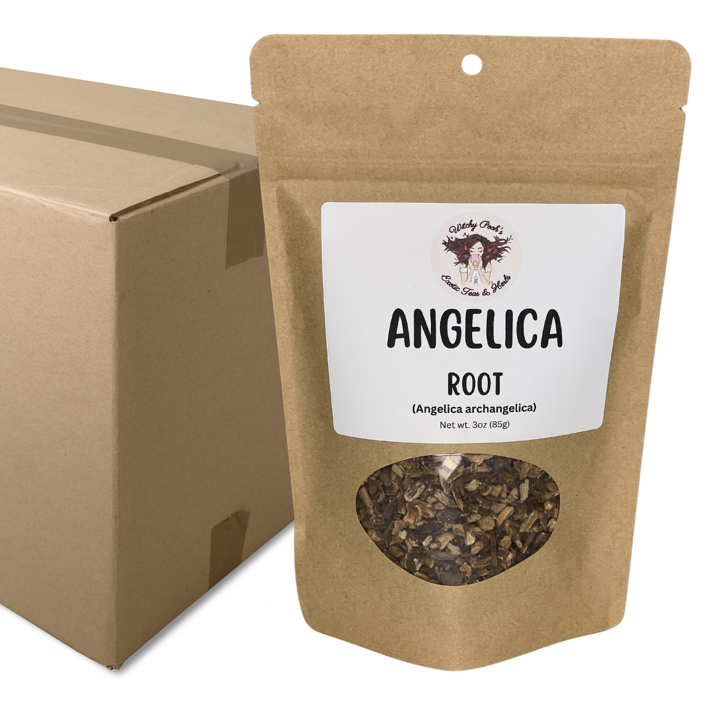 Witchy Pooh's Angelica Root to Invigorate Your Spirit and Shield Against Psychic Attacks