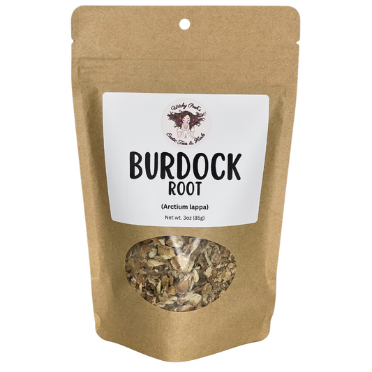 Witchy Pooh's Burdock Root Dried Pieces of Root For Detoxification and Hex Breaking Rituals