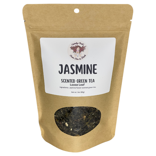 Witchy Pooh's Jasmine Scented Loose Leaf Sencha Green Tea