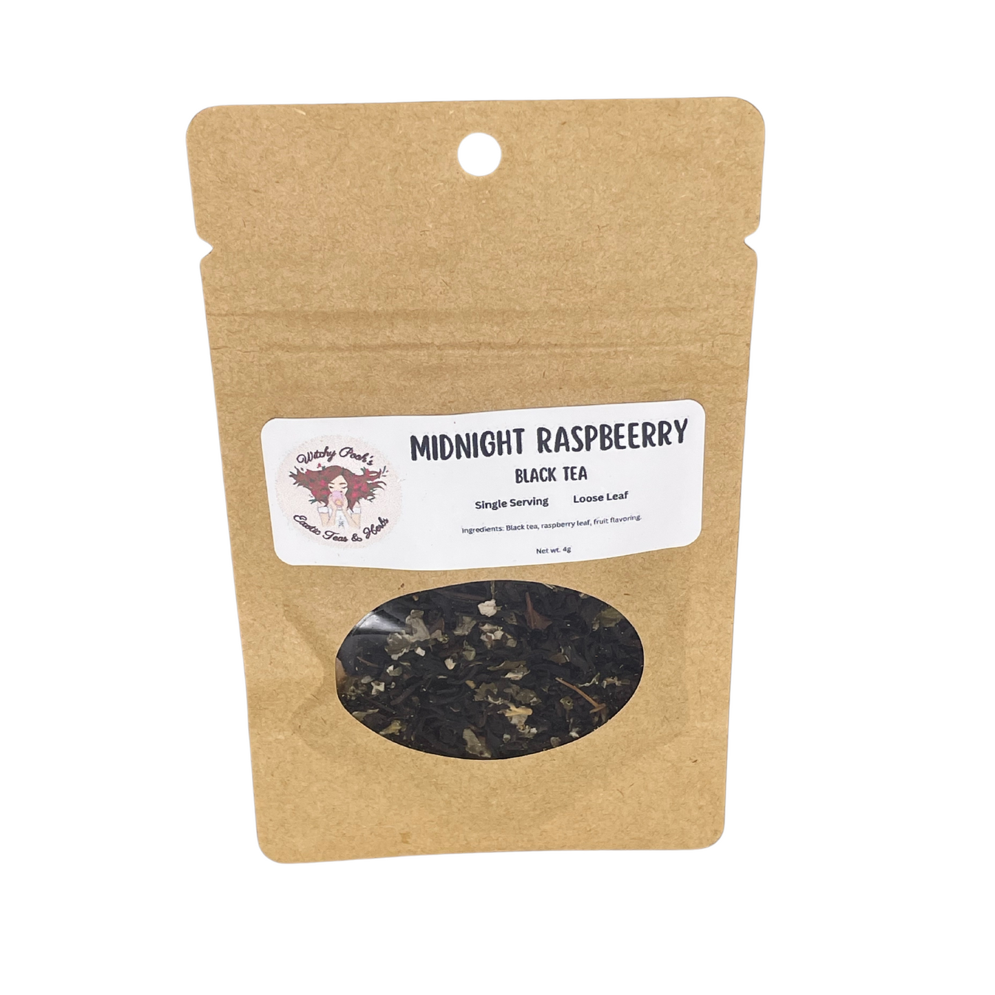 Witchy Pooh's Midnight Raspberry Loose Leaf Raspberry Flavored Black Tea