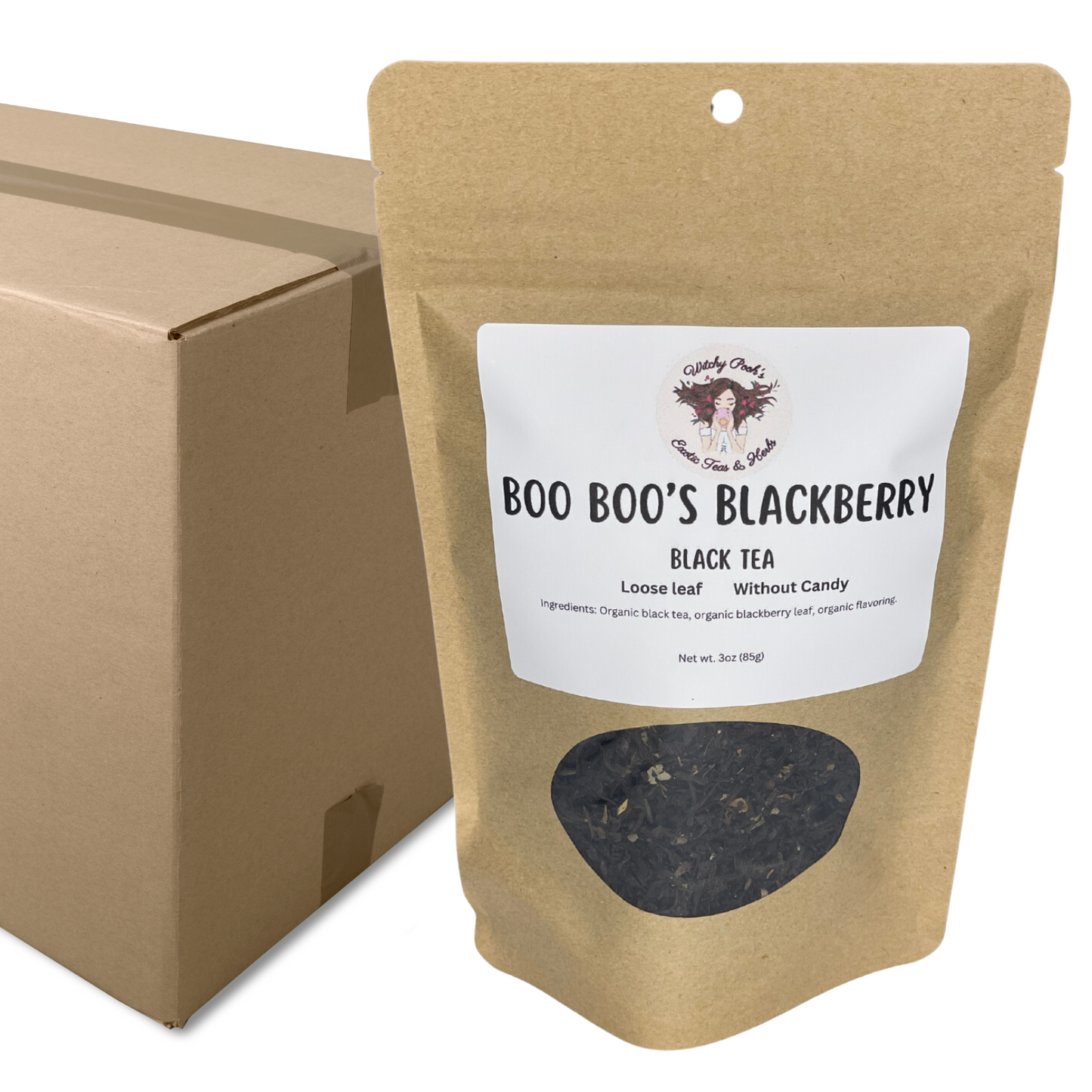 Witchy Pooh's Boo Boo's Blackberry Flavored Loose Leaf Black Tea