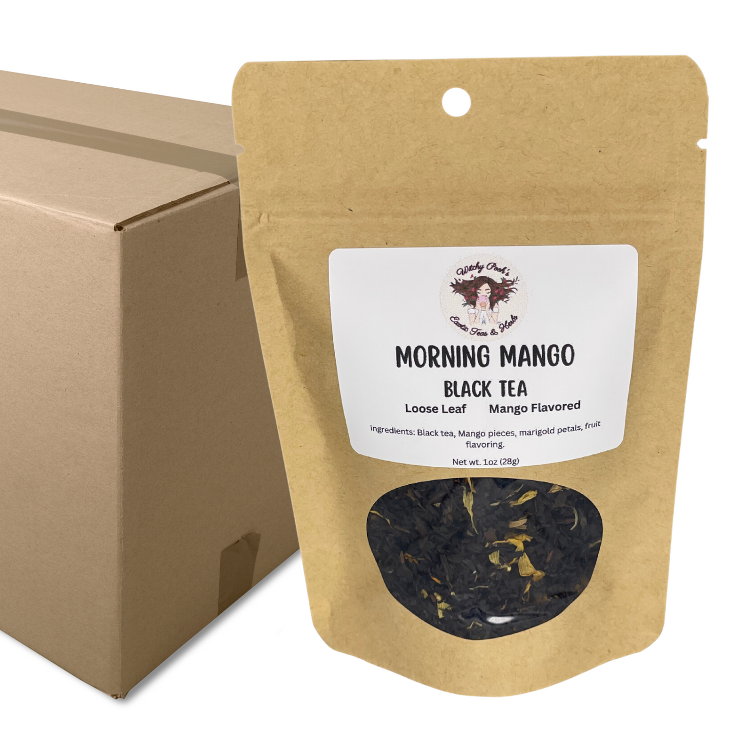 Witchy Pooh's Morning Mango Loose Leaf Mango Fruit Flavored Black Tea